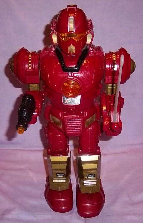 A BIG RED BATTERY OPERATED ROBOT