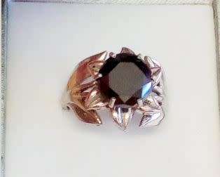 CLEARANCE**3.00ct Genuine Natural Black Diamond Flower Ring ** UNIQUE