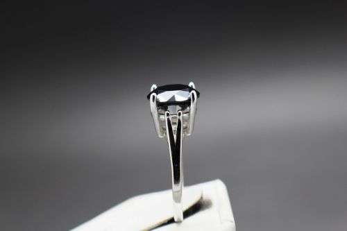 R35,000**HUGE 4.02cts Genuine Natural Black Diamond Ring** Certifide in USA