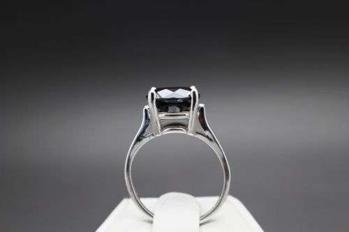 R35,000**HUGE 4.02cts Genuine Natural Black Diamond Ring** Certifide in USA