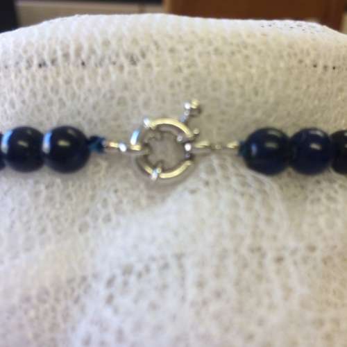 Natural Lapis Lazuli Semi Precious Stone Necklace - Beautiful!