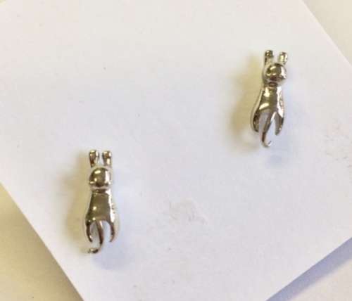 SALE! CUTE EARRINGS - CHOOSE LADYBUG, CROSS OR KITTEN