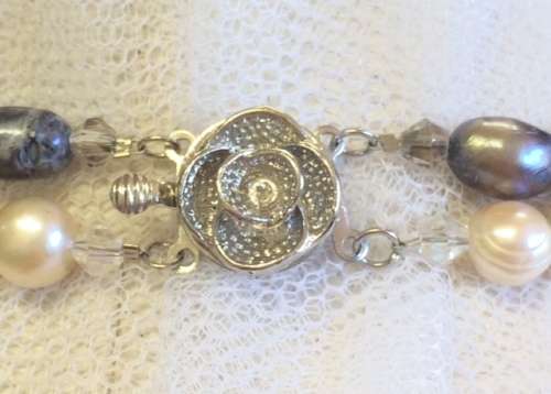 Genuine Pearl Double Strand Necklace