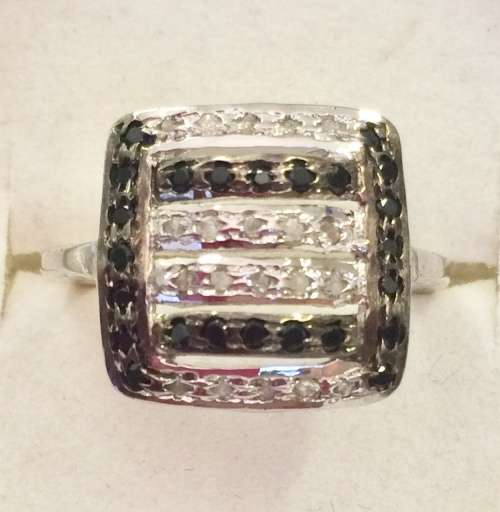 REDUCED! NATURAL RAW DIAMOND RING - SQUARE - UNIQUE