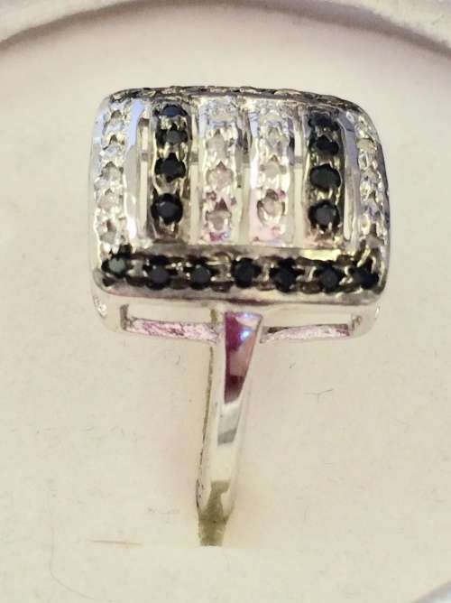REDUCED! NATURAL RAW DIAMOND RING - SQUARE - UNIQUE