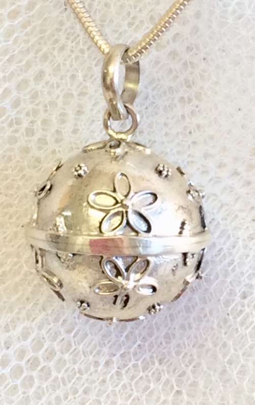 Sterling Silver Harmony/Melody/Chime Ball  Pendant