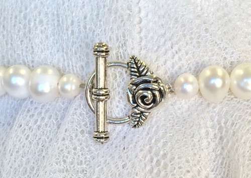 SALE! Genuine Pearl and Malaysian Jade Necklace - Lovely Big Pearls