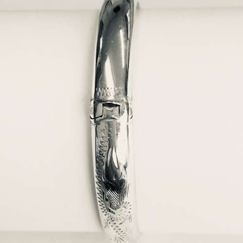 Sterling Silver Hinged Bracelet - Classic - Small Size