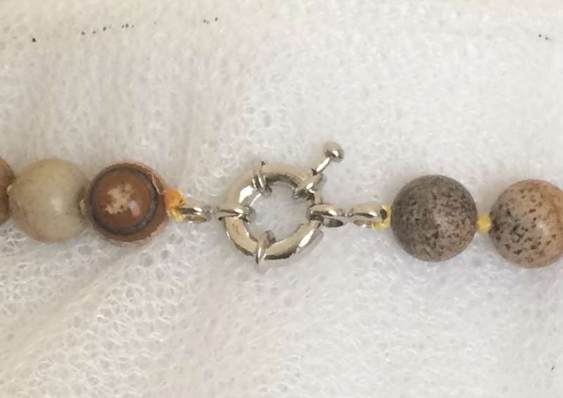 Picture Jasper Semi Precious Stone Necklace