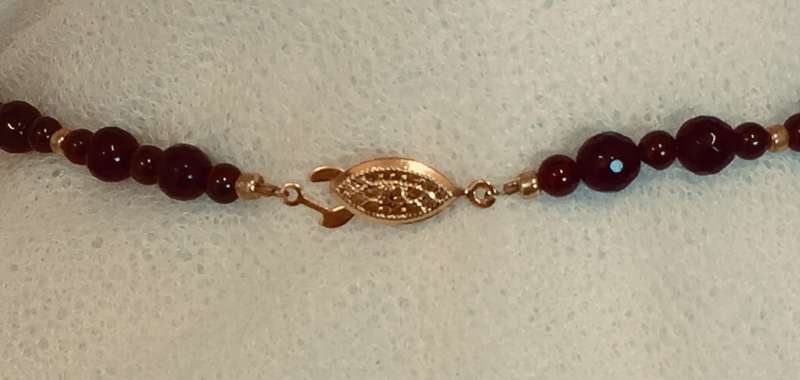 Genuine Garnet and Coin Pearl Necklace - Stunning!