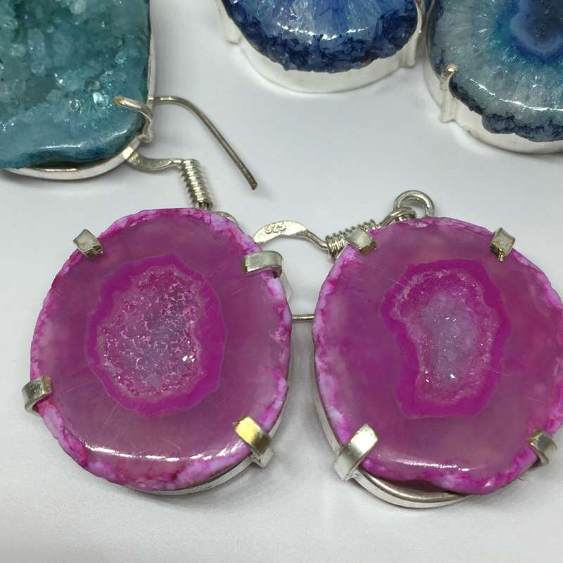 Agate Druzy Earrings - Very Pretty!