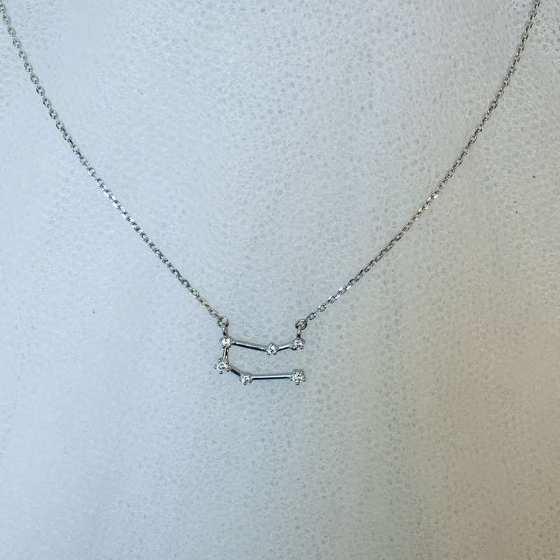 Constellation Star Sign Sterling Silver Necklace - Gemini