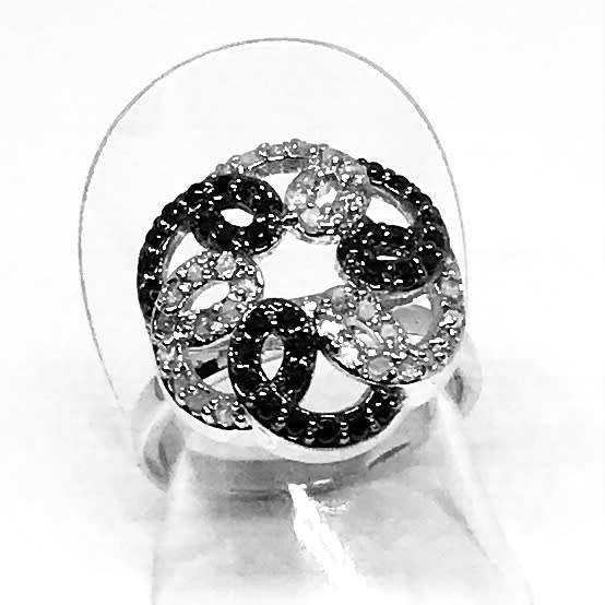REDUCED! NATURAL RAW DIAMOND RING - SWIRL - UNIQUE