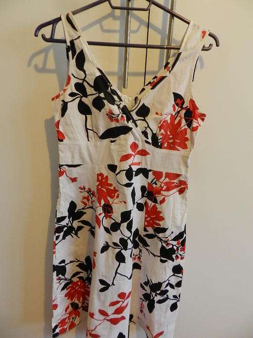 Red, white and black Dress - Kelso Casual Size 10