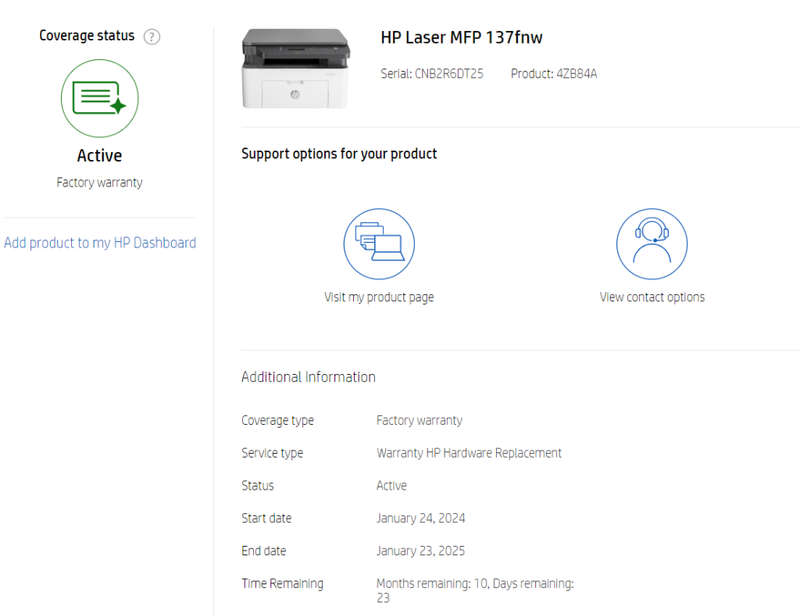 HP Laser Mono 137fnw Multi Function Printer