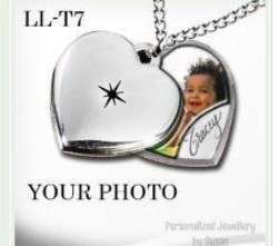 Own Photo Locket  *Free Engraving*