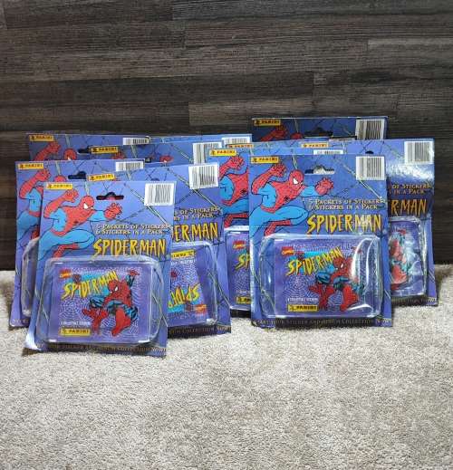 1995 Panini Marvel`s Spiderman Collectible Stickers(Factory Sealed)