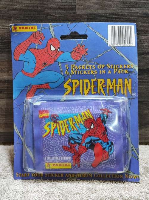 1995 Panini Marvel`s Spiderman Collectible Stickers(Factory Sealed)