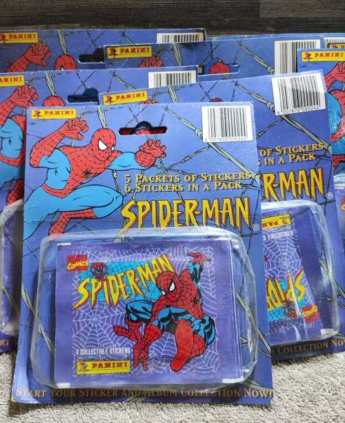1995 Panini Marvel`s Spiderman Collectible Stickers(Factory Sealed)