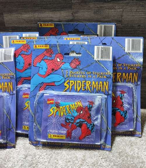 1995 Panini Marvel`s Spiderman Collectible Stickers(Factory Sealed)
