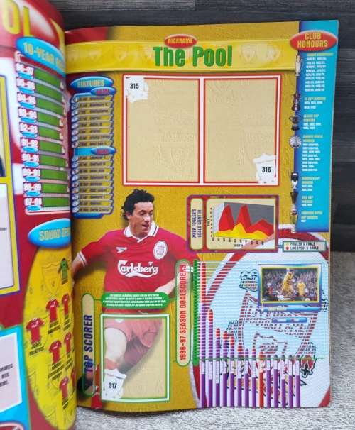 1998 Merlin`s by Topps Premier League Sticker Album & Collectible Stickers