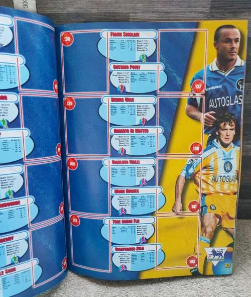 1998 Merlin`s by Topps Premier League Sticker Album & Collectible Stickers