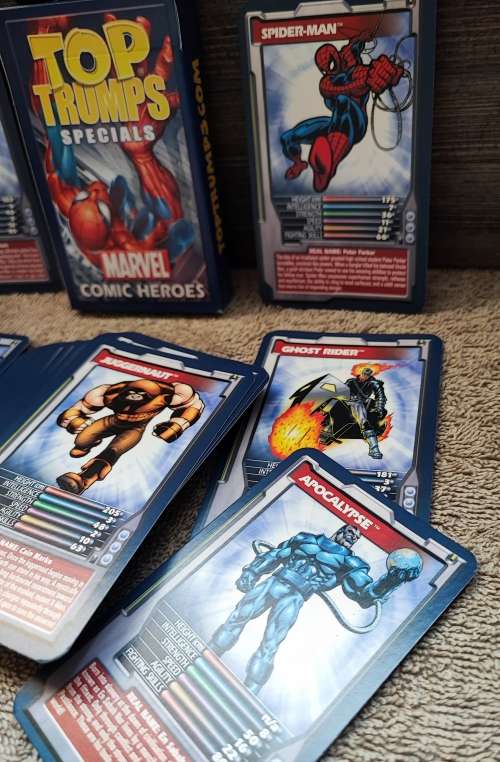 2003 Top Trumps Marvel Comic Heroes Cards
