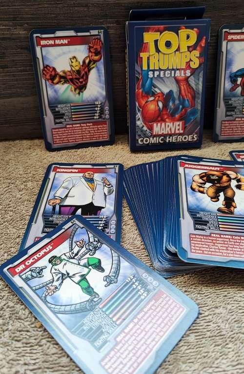 2003 Top Trumps Marvel Comic Heroes Cards
