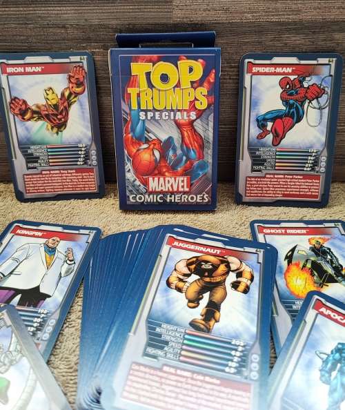 2003 Top Trumps Marvel Comic Heroes Cards
