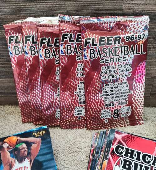 96/97 Fleer NBA Basketball Collectible Cards(Factory Sealed & Loose)