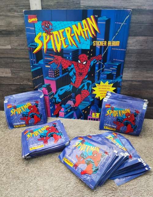 1995 Panini Marvel`s Spiderman Album & Collectible Stickers