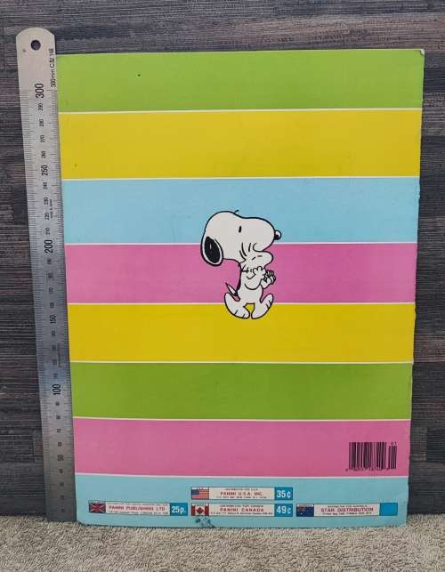 1986 Panini I Love Snoopy Sticker Album & Stickers