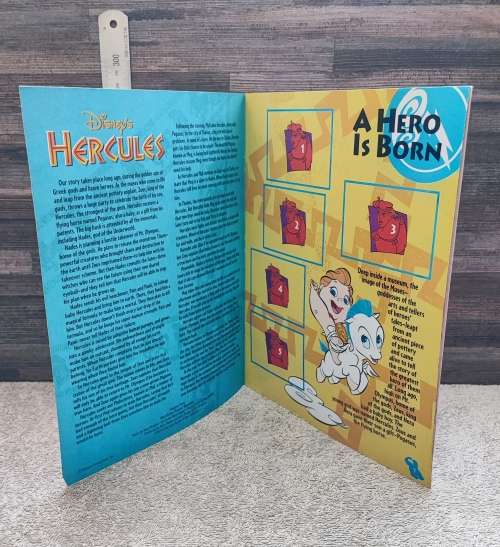 1996 Panini Disney`s Hercules Sticker Album & Stickers