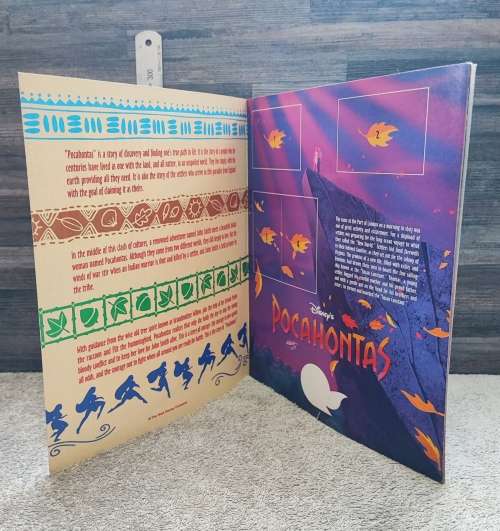 1995 Panini Disney`s Pocahontas Sticker Album & Collectible Stickers