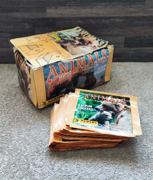 1990 Panini Animals of the World Collectible Stickers(Factory Sealed)