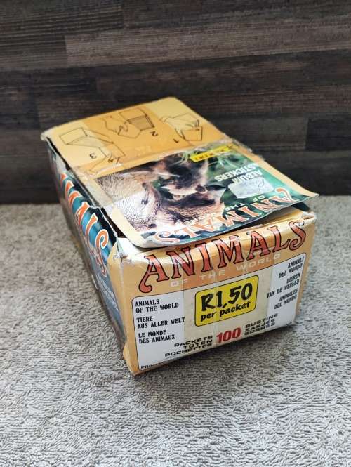 1990 Panini Animals of the World Collectible Stickers(Factory Sealed)