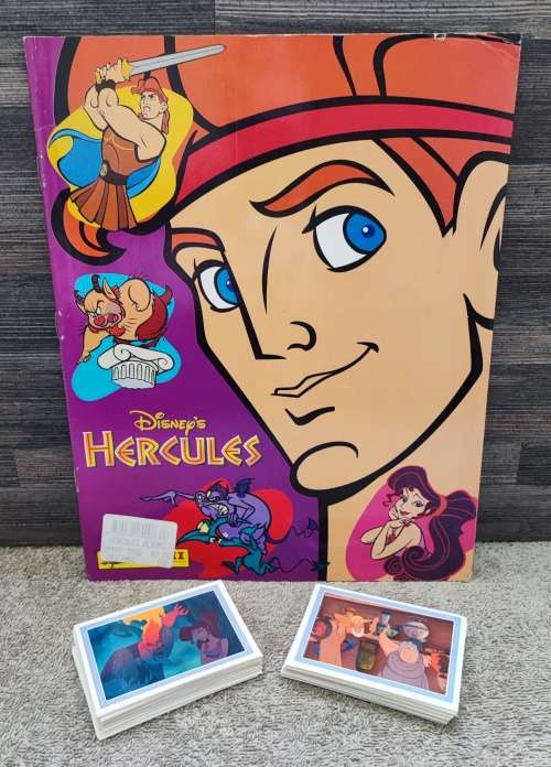 1996 Panini Disney`s Hercules Sticker Album & Stickers