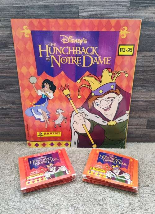 1996 Panini Disney`s Hunchback of Notredame sticker album & stickers