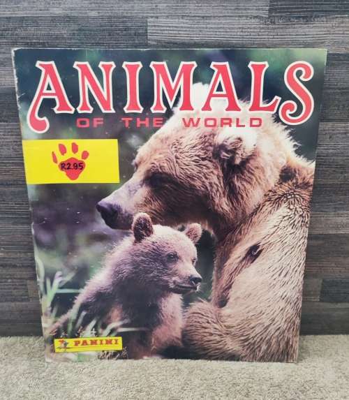 1990 Panini Animals of the World sticker album & stickers