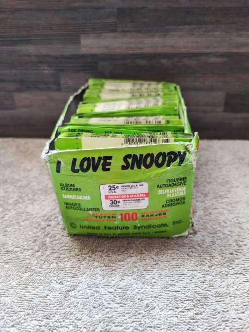 1986 Panini I Love Snoopy collectible stickers