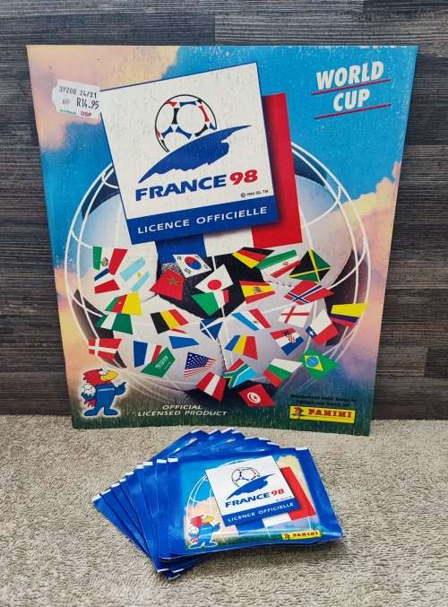 1998 Panini France World Cup Soccer Sticker Album & Stickers