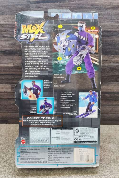 1998 Mattel Max Steel with Accessories