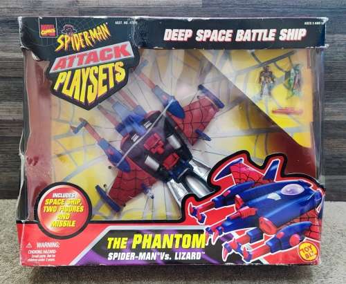 Vintage 1997 Toy Biz Spiderman Mini Figurine Playset