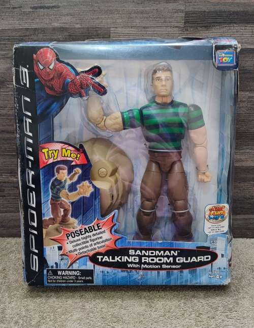 2007 Thinkway Toys Marvel Spider-Man 3 Sandman Talking Room Gaurd