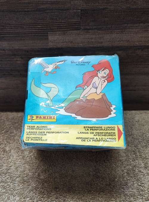 1990 Panini Disney`s Little Mermaid Collectible Stickers(Factory Sealed Box)