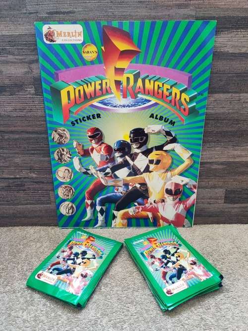 1994 Topps Power Rangers Sticker Album & Collectible Stickers