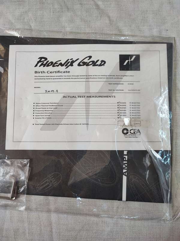 Phoenix Gold 200.4 RMS vehicle amplifier