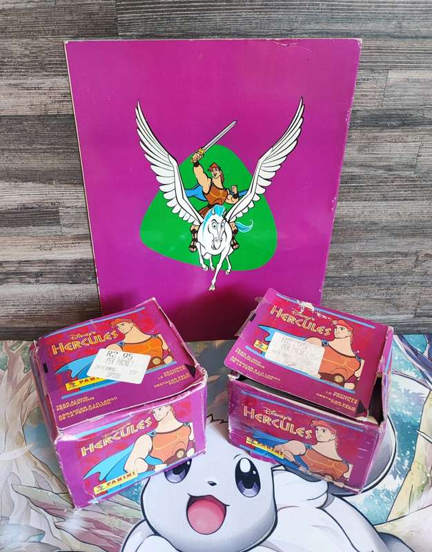 1996 Panini Disney`s Hercules Sticker Album & Collectible Stickers