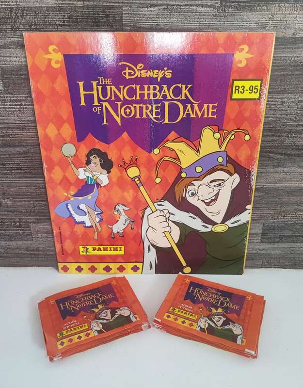 1996 Panini Disney`s The Hunchback of Notre Dame Sticker Album & Collectible Stickers
