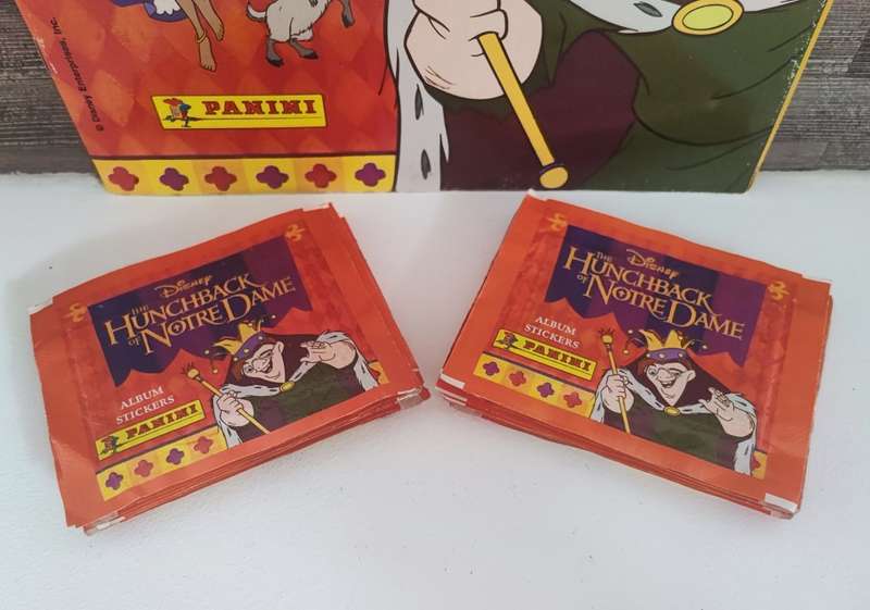 1996 Panini Disney`s The Hunchback of Notre Dame Sticker Album & Collectible Stickers